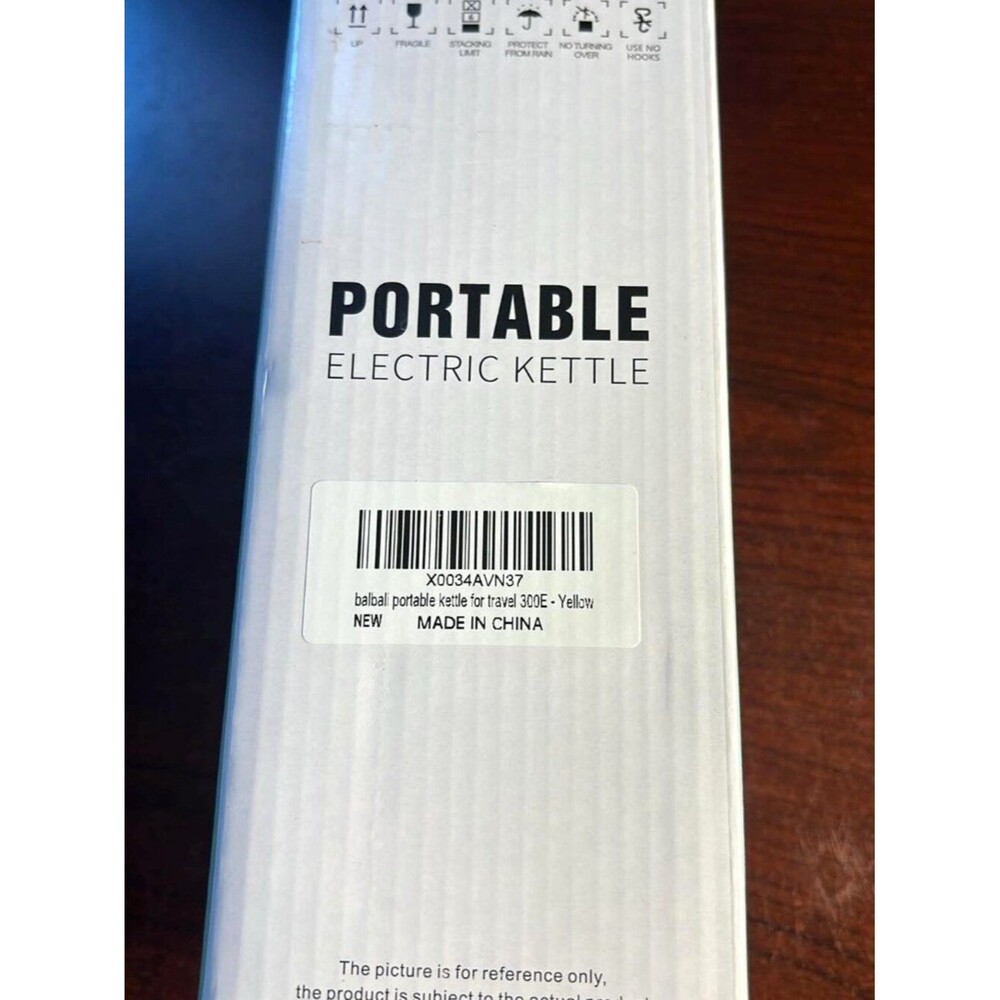 balbali Portable Electric Kettle HP‑300E – Yellow – NEW in Box - Picture 7 of 8